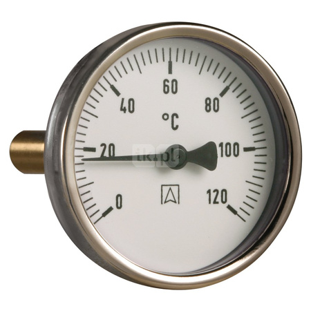Termometr bimetaliczny BiTh 63 fi 63 mm 0-60 °C tuleja 68 mm 1/2 rad kl 2 0